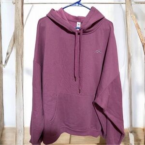 ALO Yoga Mauve Hoodie Sweater & Sweatpants